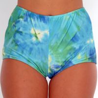 Tankini Blue Tie Dye Midi Short Bottom image